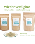 Naturzeolith ultrafein - feine Körnung +/- 5µm