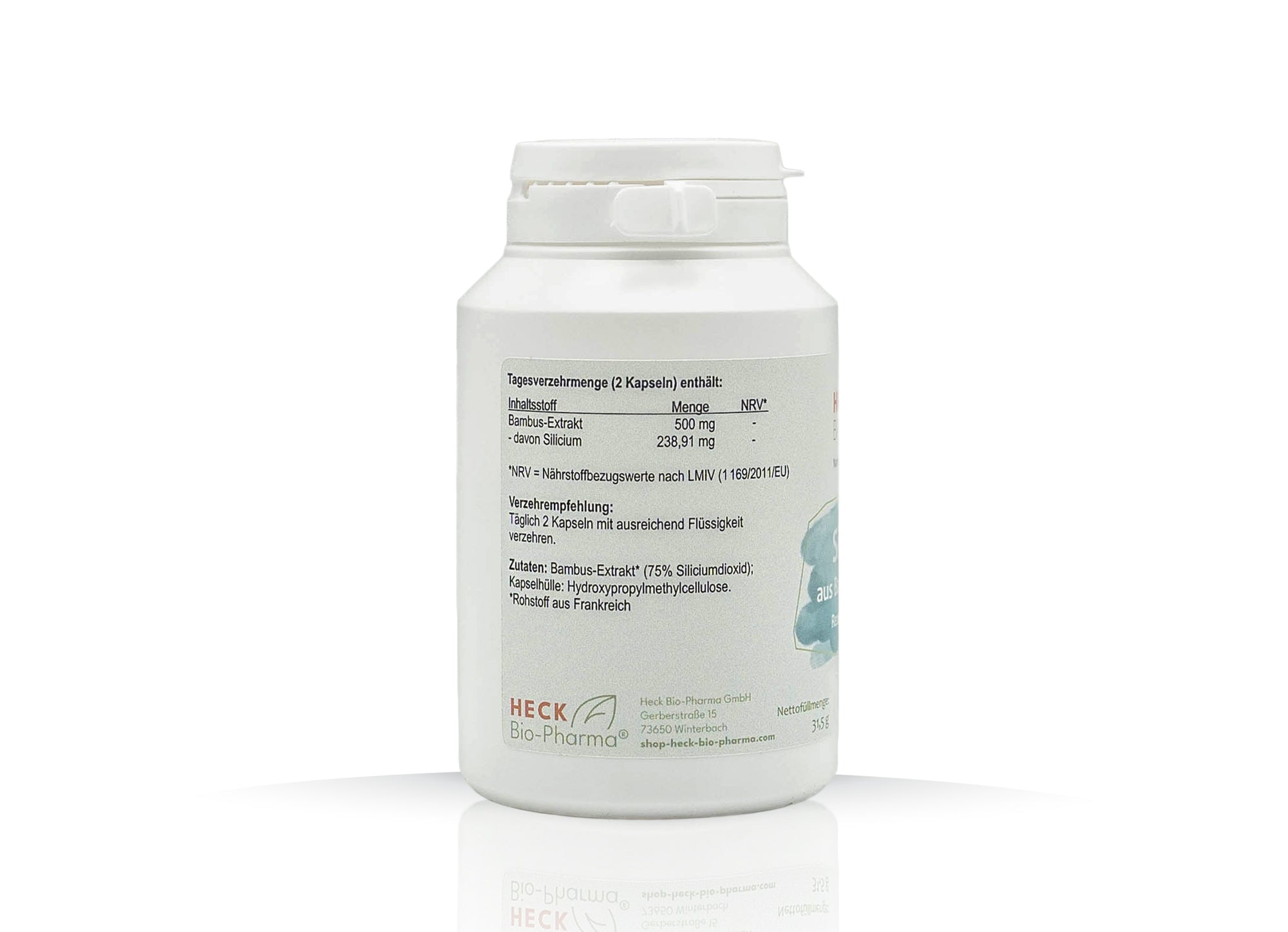 silizium bambus extrakt Silicium aus Bambusextrakt, 90 Kapseln – Heck Bio-Pharma