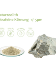 Naturzeolith ultrafein - feine Körnung +/- 5µm