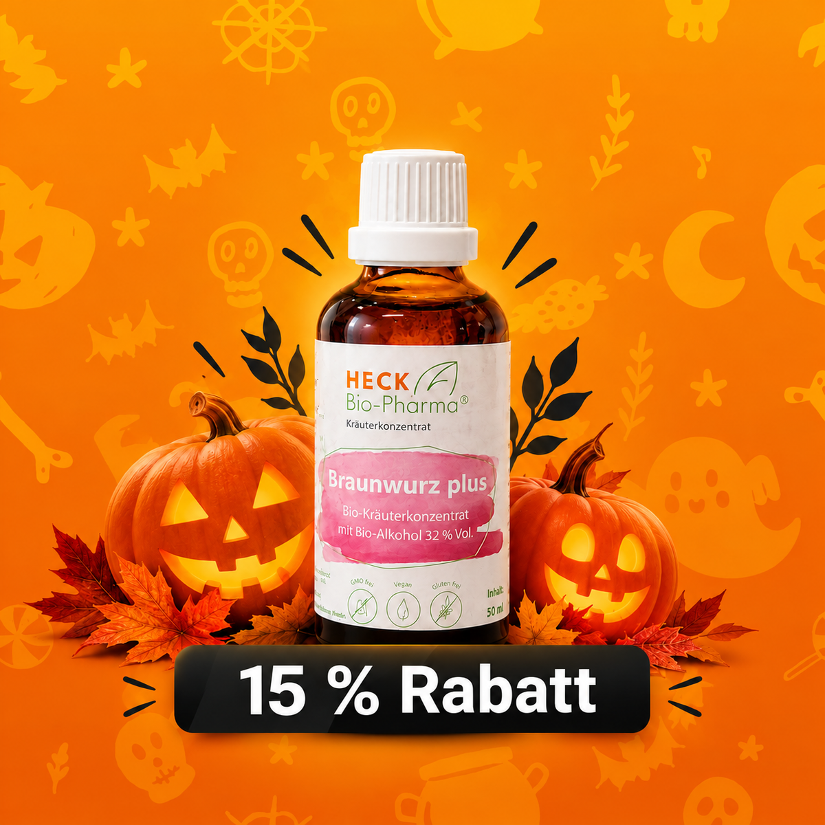 Aktion-Halloween! Braunwurz plus, 50ml, Bio-Qualität