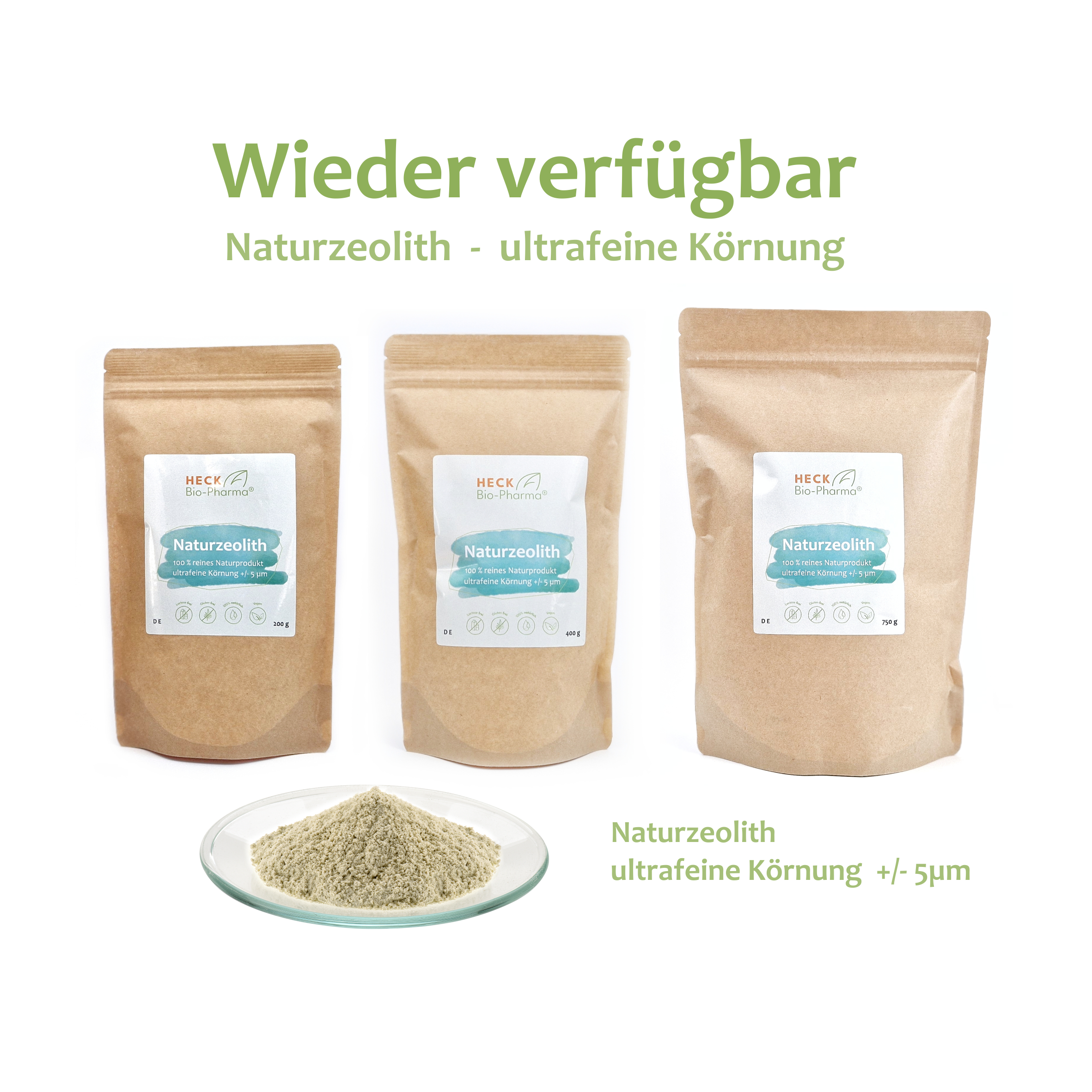 Aktionspreis! Naturzeolith ultrafein - feine Körnung +/- 5µm wieder verfügbar!
