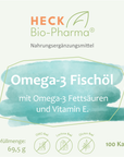 Omega-3 Fischöl, 100 Kapseln