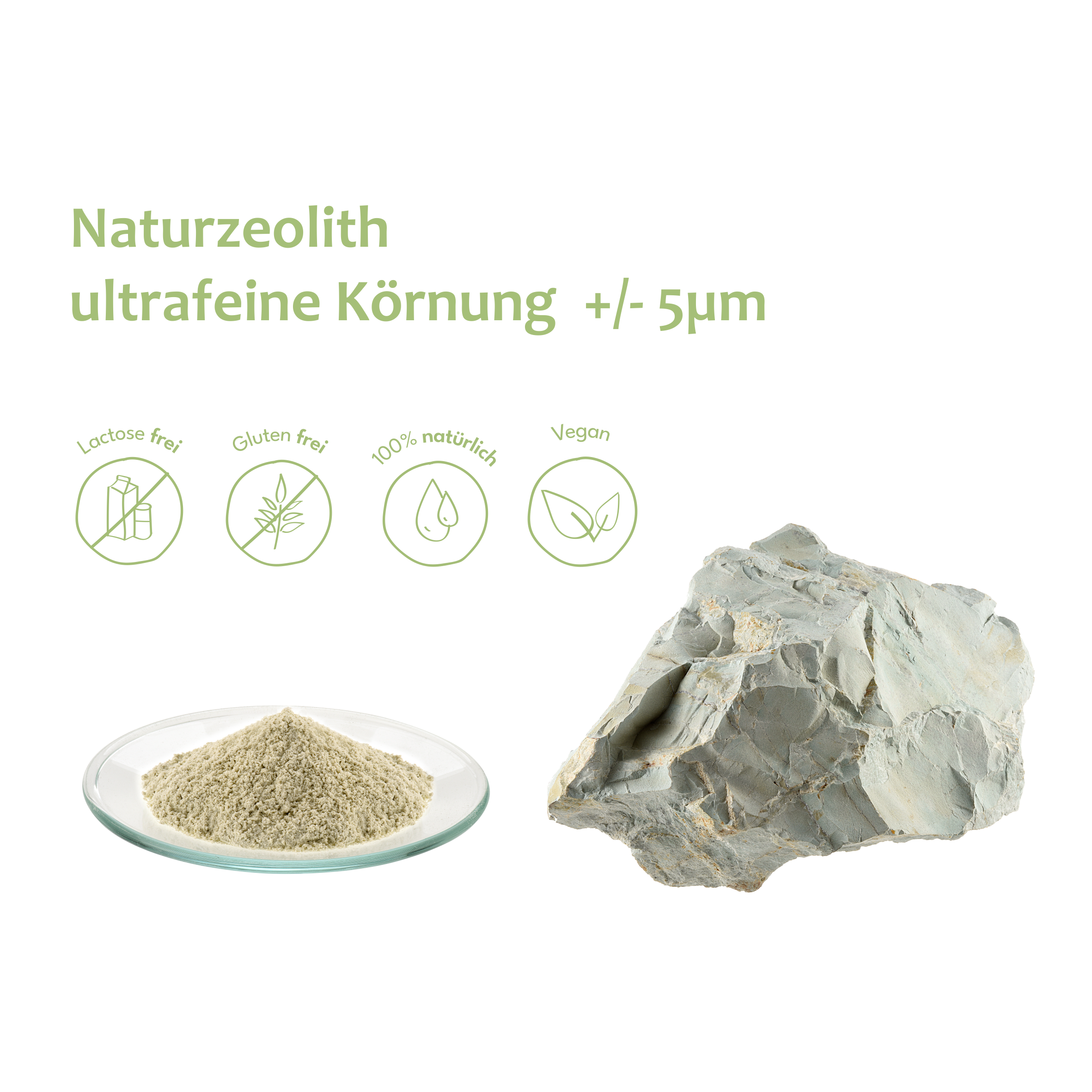 Aktionspreis! Naturzeolith ultrafein - feine Körnung +/- 5µm wieder verfügbar!